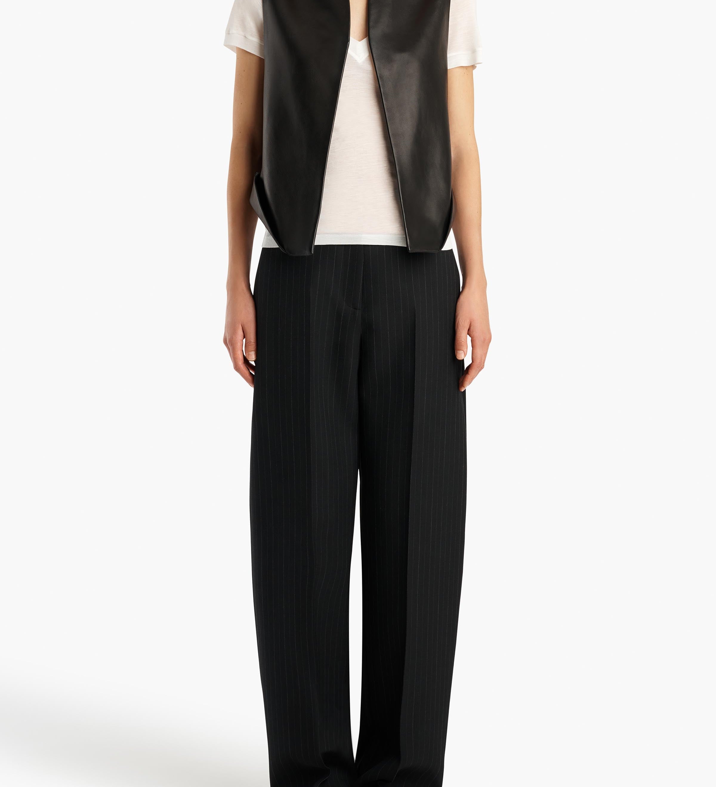 Khaite - Vyn Gilet in Black Leather