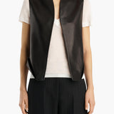 Khaite - Vyn Gilet in Black Leather