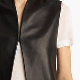 Khaite - Vyn Gilet in Black Leather