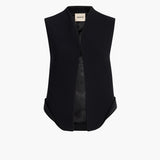 Khaite - Vyn Gilet in Black Crepe