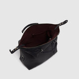 Métier - Vagabond Messenger Natural Calfskin Matte Black