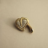 Kinn - Vintage 18K Gold Leaf Brooch