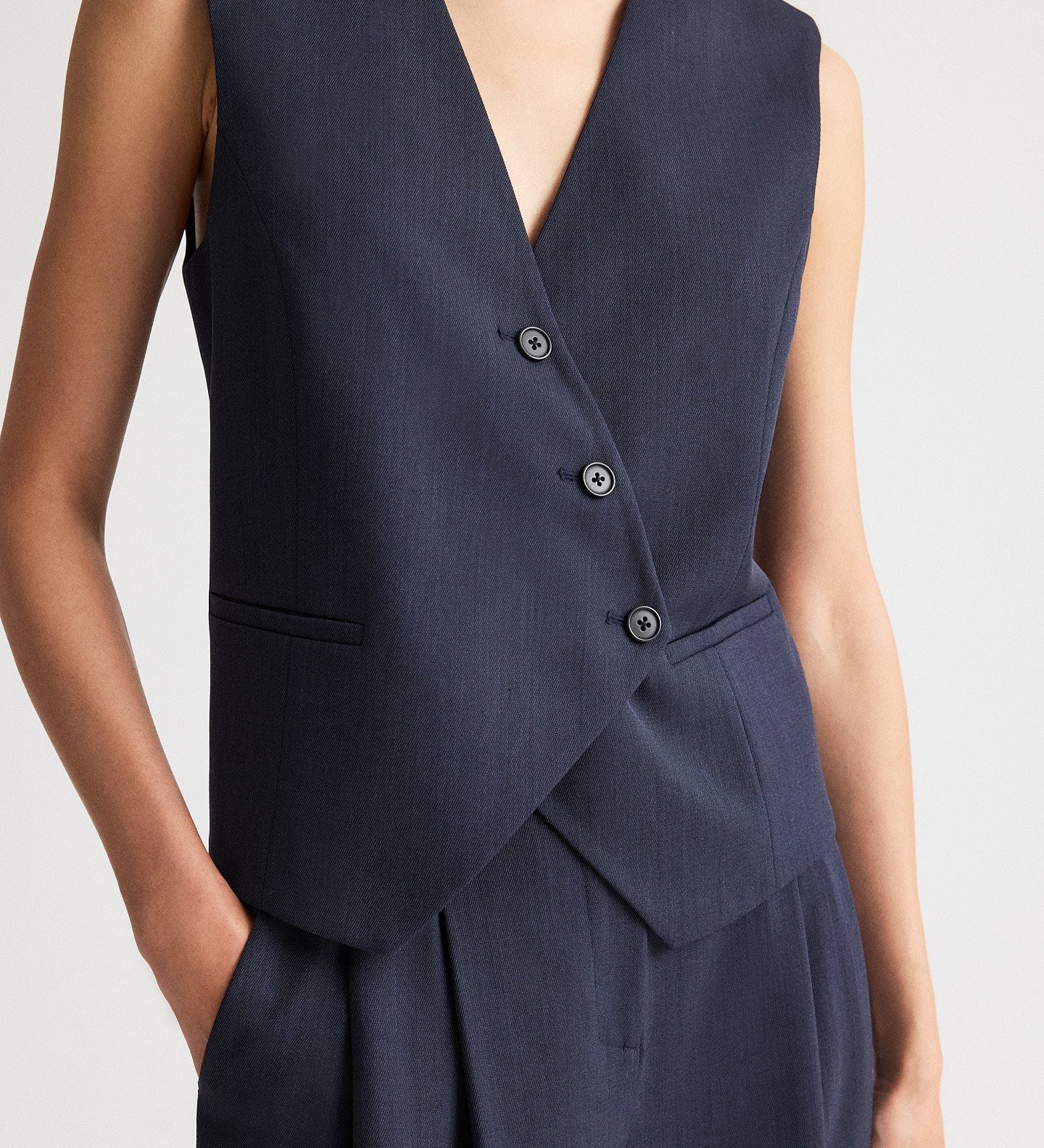 TWP - Tyler Vest in Italian Wool Twill