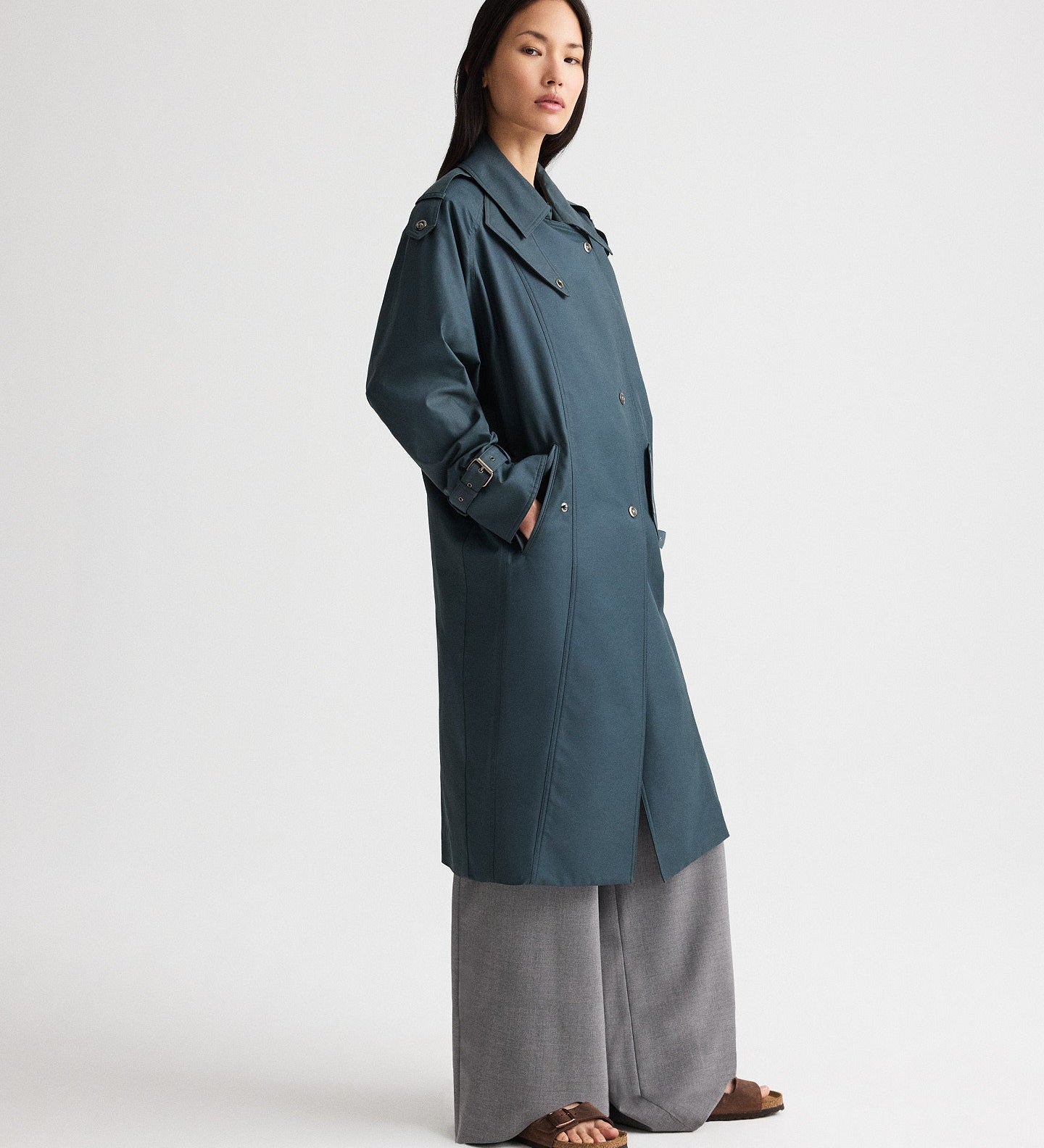 TWP - Long Bogie Trench in Water Repellent Twill