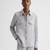 TWP - Ranchers Daughter Shirt in Lightweight Washed Hemp Denim
