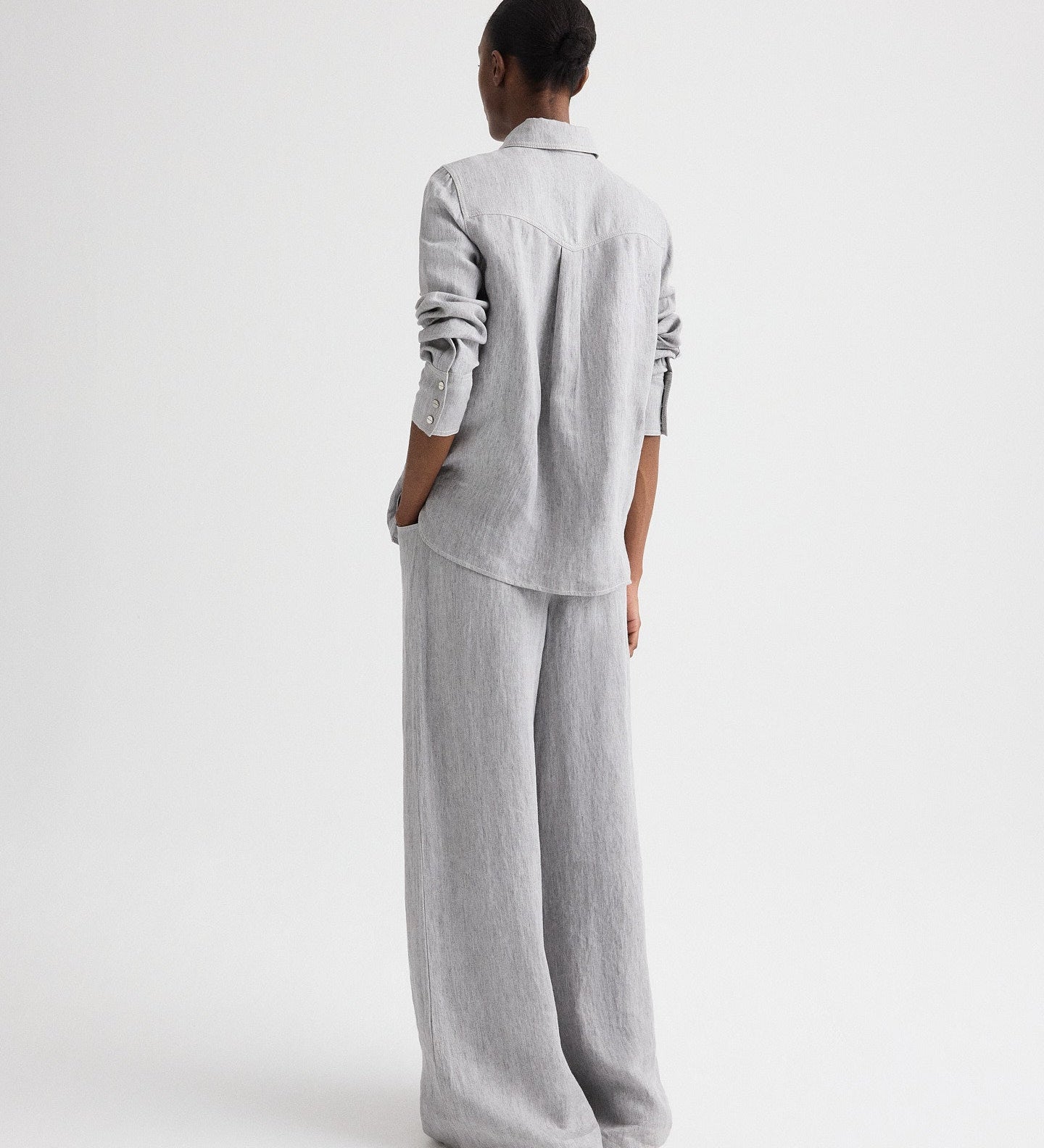 TWP - Ranchers Daughter Shirt in Lightweight Washed Hemp Denim