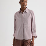 TWP - Boyfriend Shirt in Superfine Mini Stripe