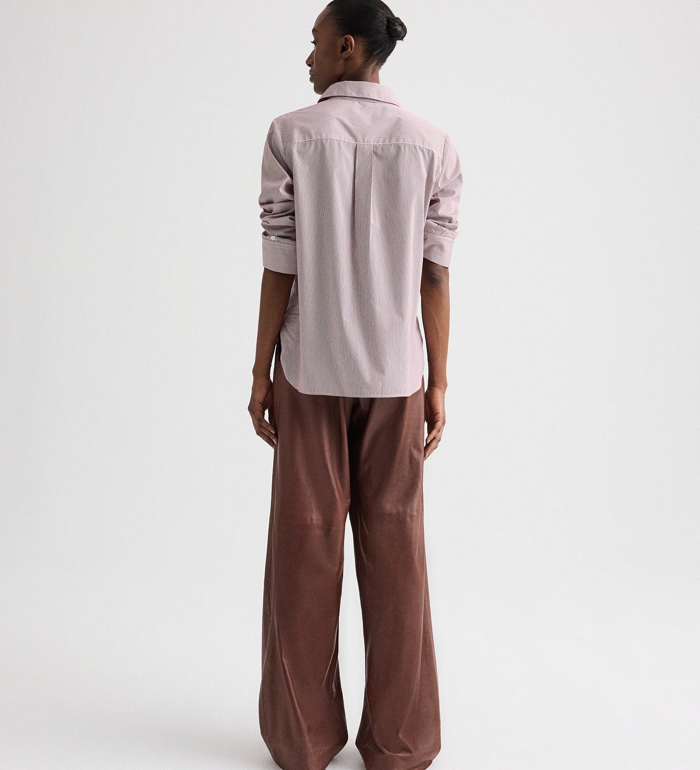 TWP - Boyfriend Shirt in Superfine Mini Stripe