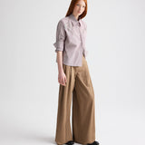 TWP - J.D. Shirt with Crystals in Superfine Mini Stripe