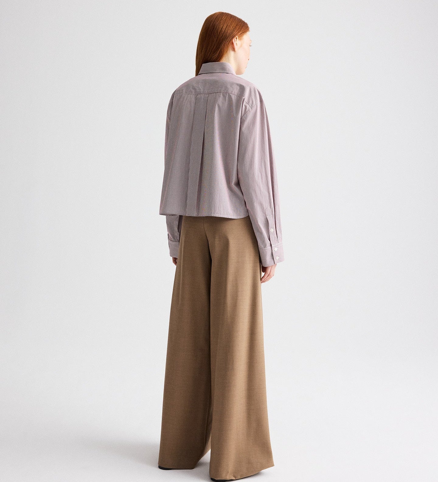 TWP - J.D. Shirt with Crystals in Superfine Mini Stripe