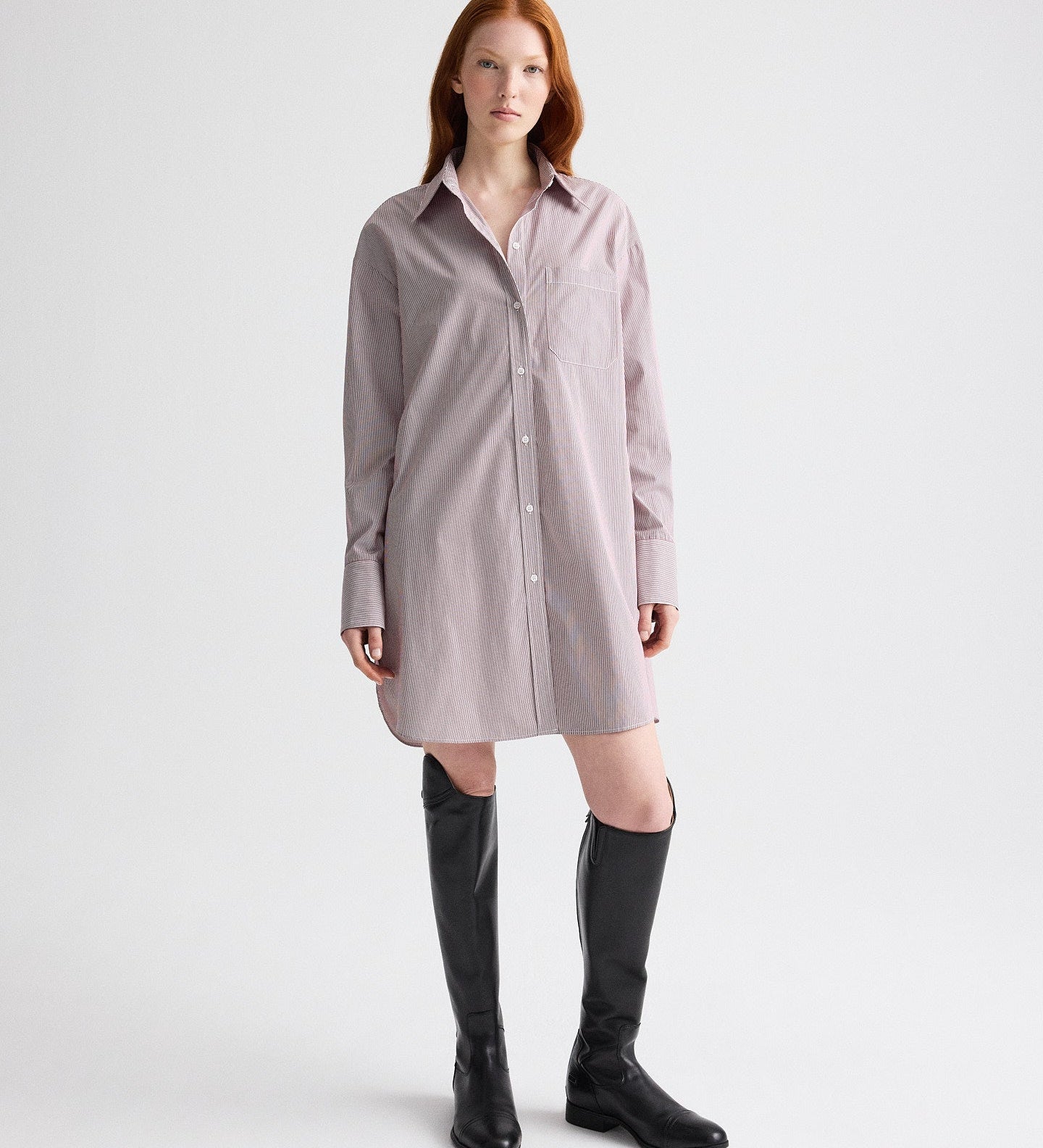 TWP - Big Joe Shirt Dress in Superfine Mini Stripe