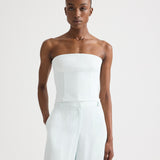 TWP - Jillian Bustier in Coated Viscose Linen