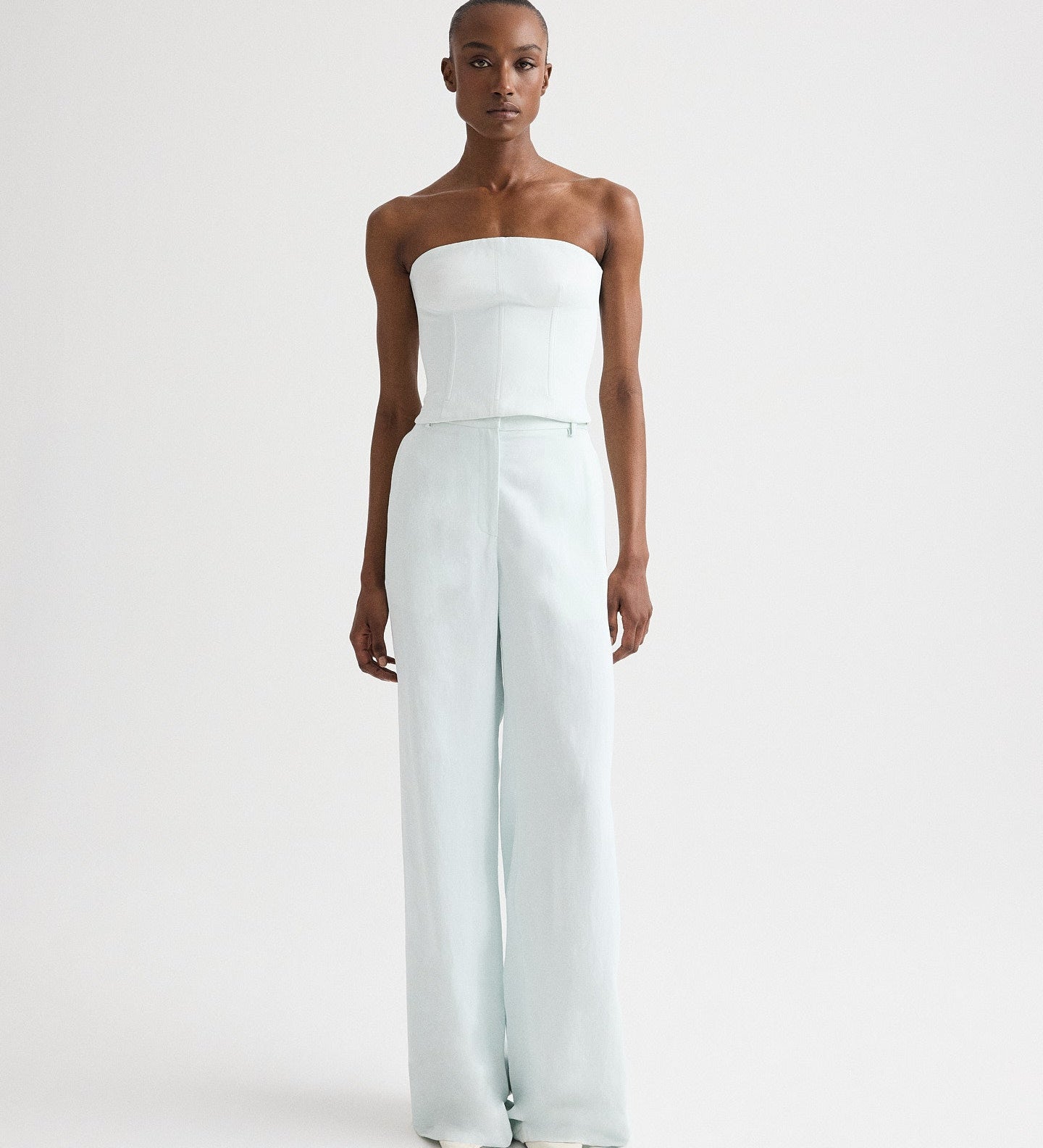 TWP - Jillian Bustier in Coated Viscose Linen