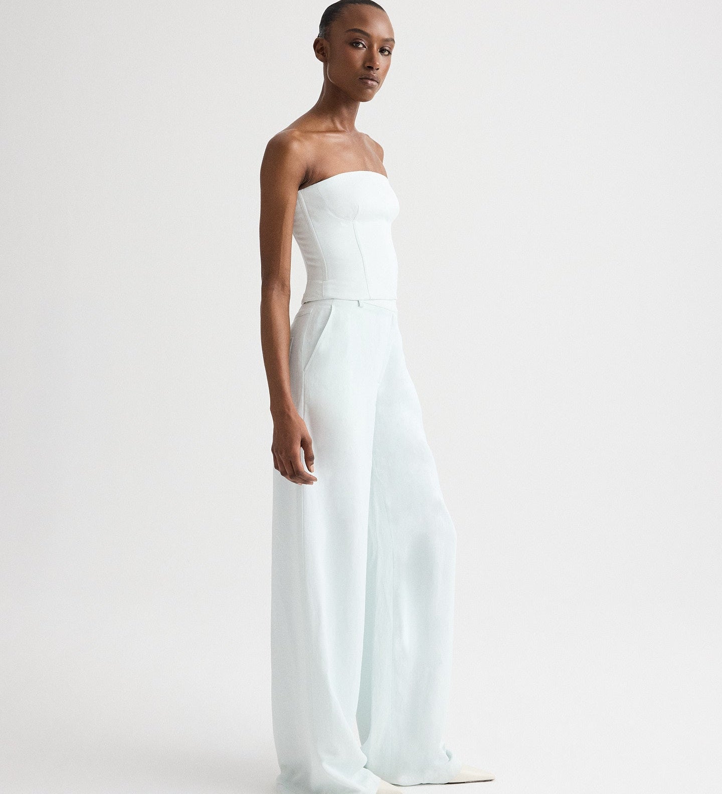 TWP - Jillian Bustier in Coated Viscose Linen