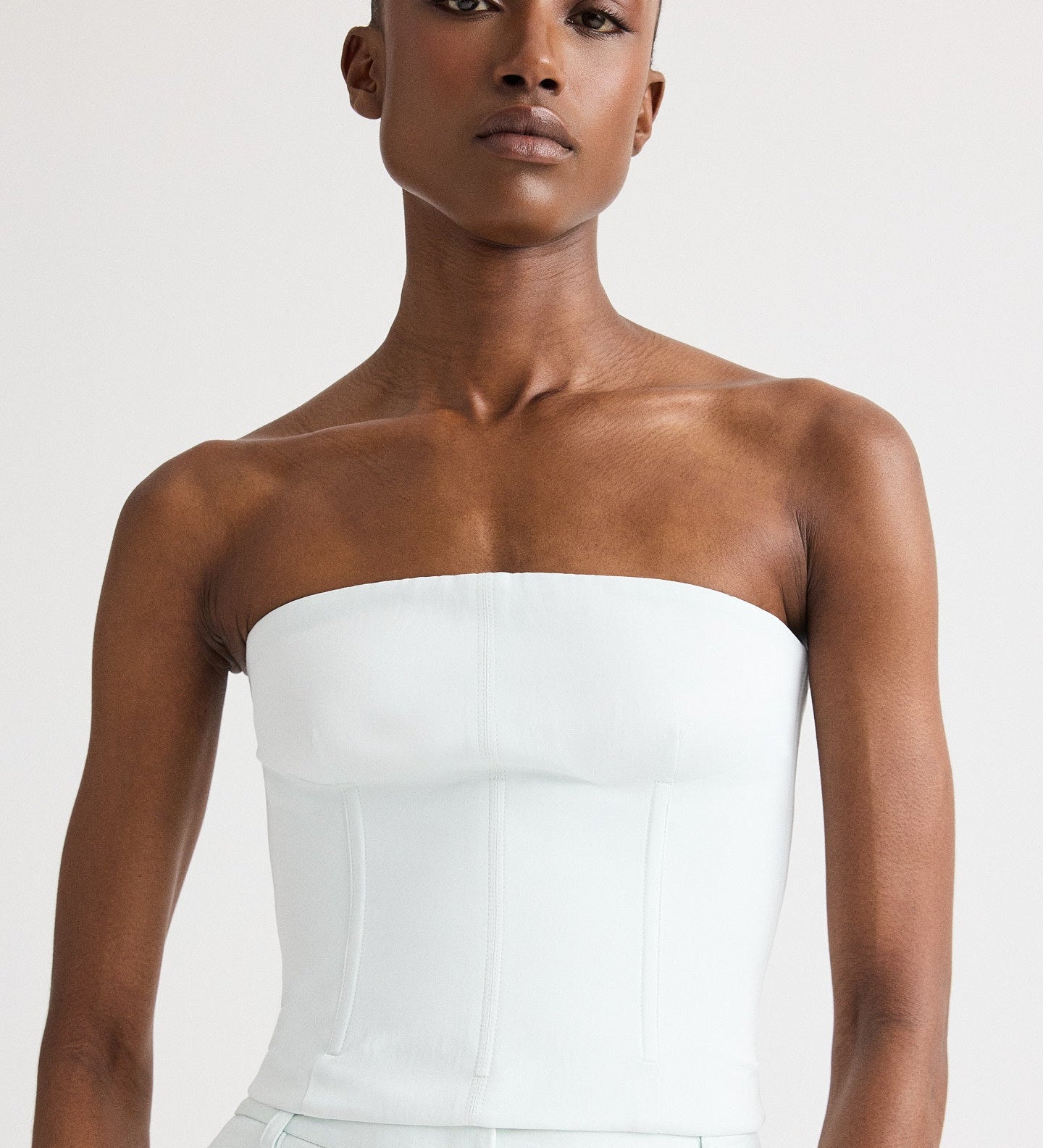 TWP - Jillian Bustier in Coated Viscose Linen