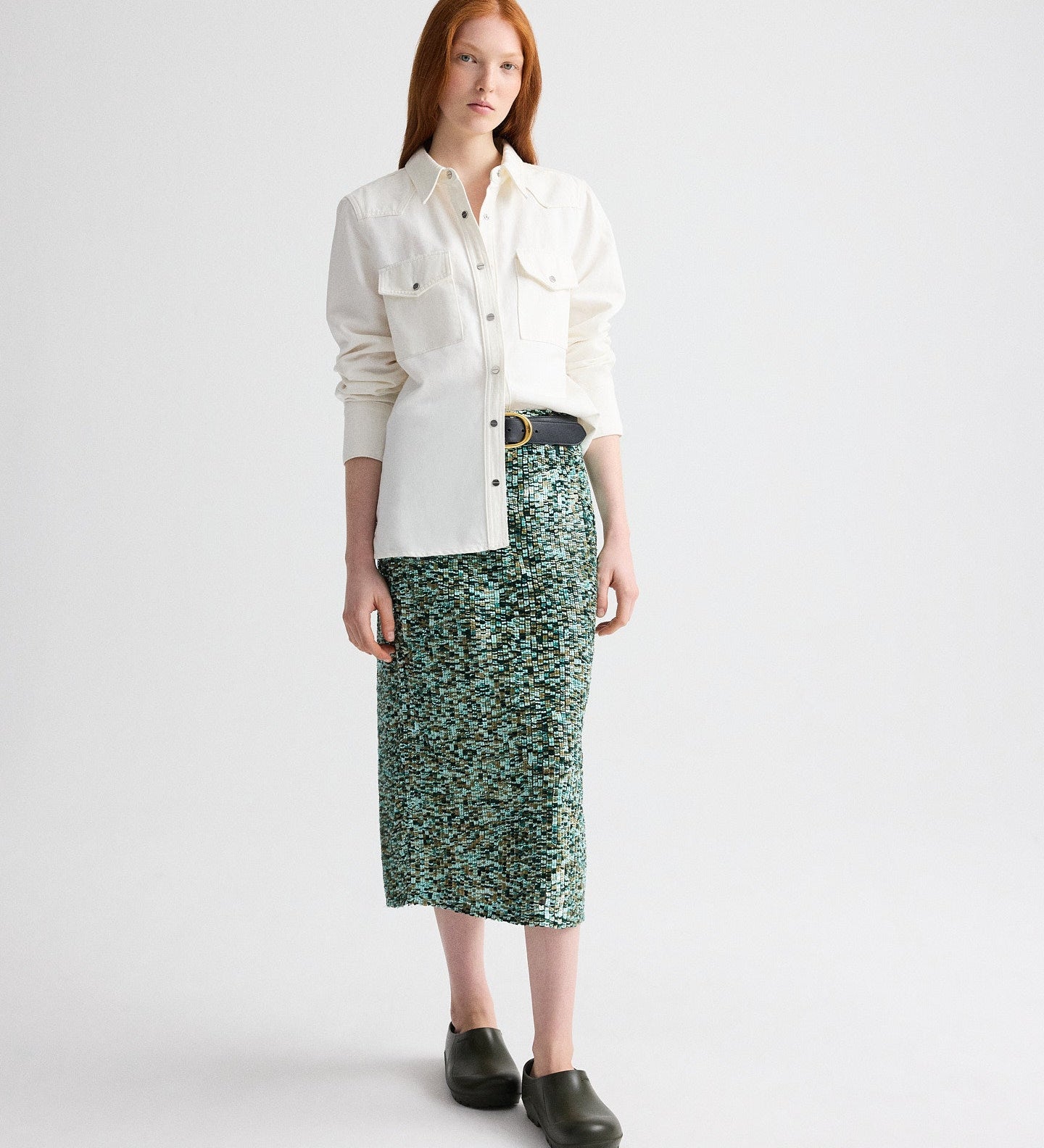 TWP - Ranchers Daughter Shirt in Natural Denim