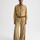 TWP - Slim A Pant with Lip Tux in Plain Weave Linen