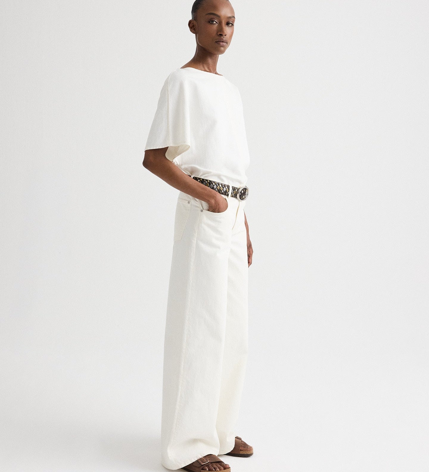 TWP - Simple T in Natural Denim
