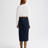 TWP - Denim Skirt with Seams in Heavy Denim