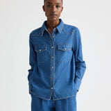 TWP - Ranchers Daughter Shirt in Denim Shirting