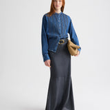 TWP - Pintuck Painter Shirt in Denim Shirting