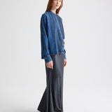 TWP - Pintuck Painter Shirt in Denim Shirting