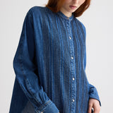 TWP - Pintuck Painter Shirt in Denim Shirting