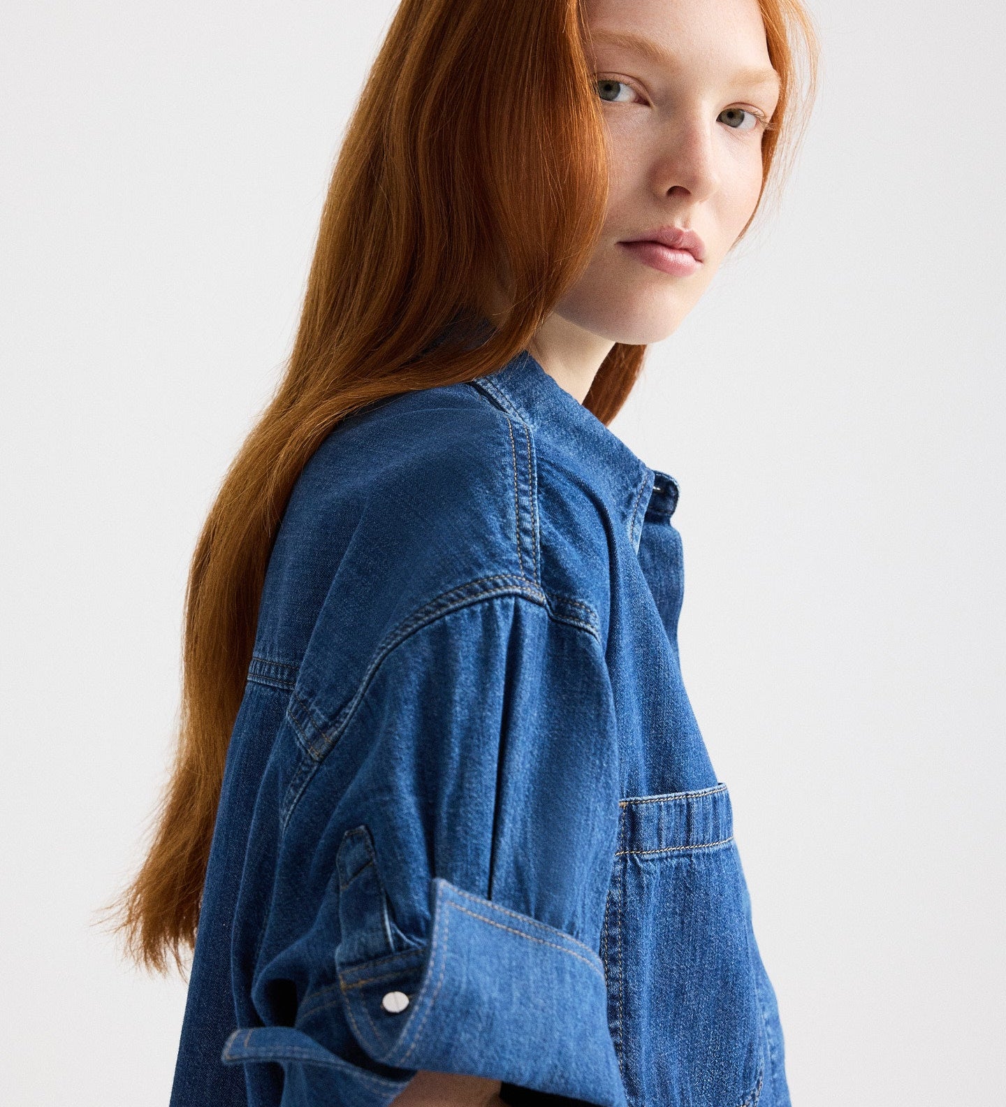 TWP - My Newest Mistake Shirt in Denim Shirting