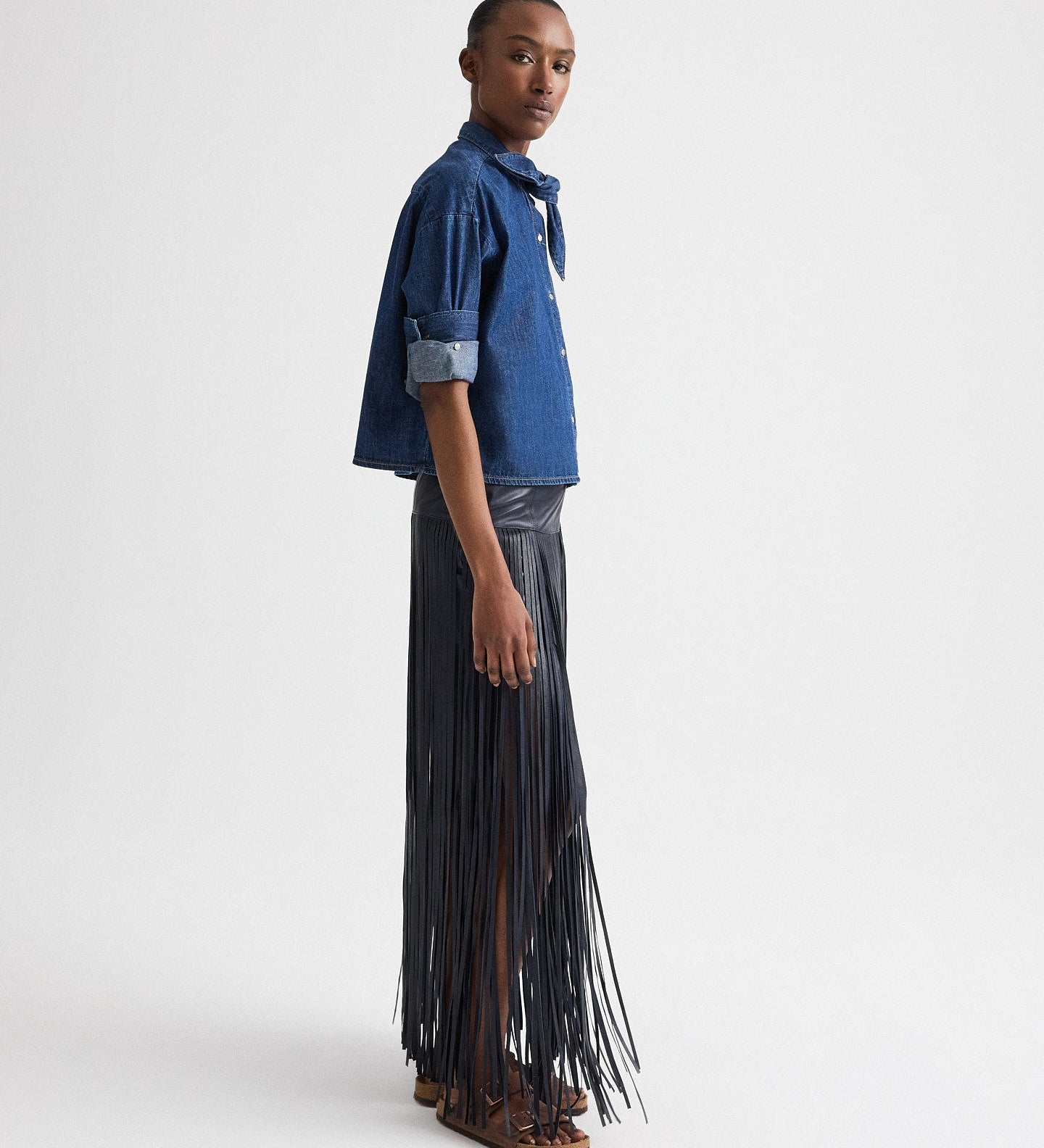TWP - Tie One On Shirt in Denim Shirting
