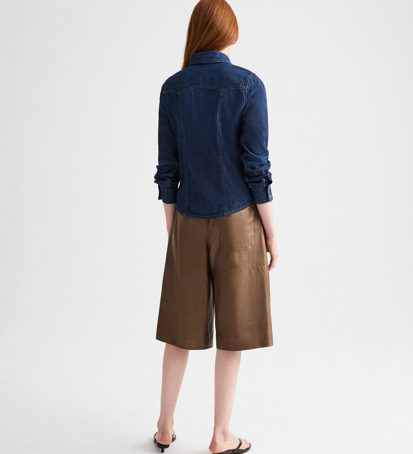 TWP - Mustang Sally Shirt in Denim Shirting