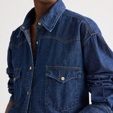 TWP - OG Supersized Ranchers Shirt in Denim Shirting