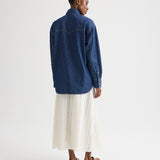 TWP - OG Supersized Ranchers Shirt in Denim Shirting