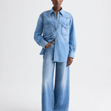 TWP - OG Supersized Ranchers Shirt in Denim Shirting