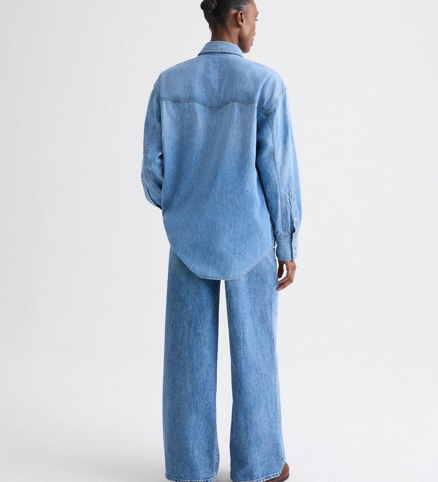 TWP - OG Supersized Ranchers Shirt in Denim Shirting