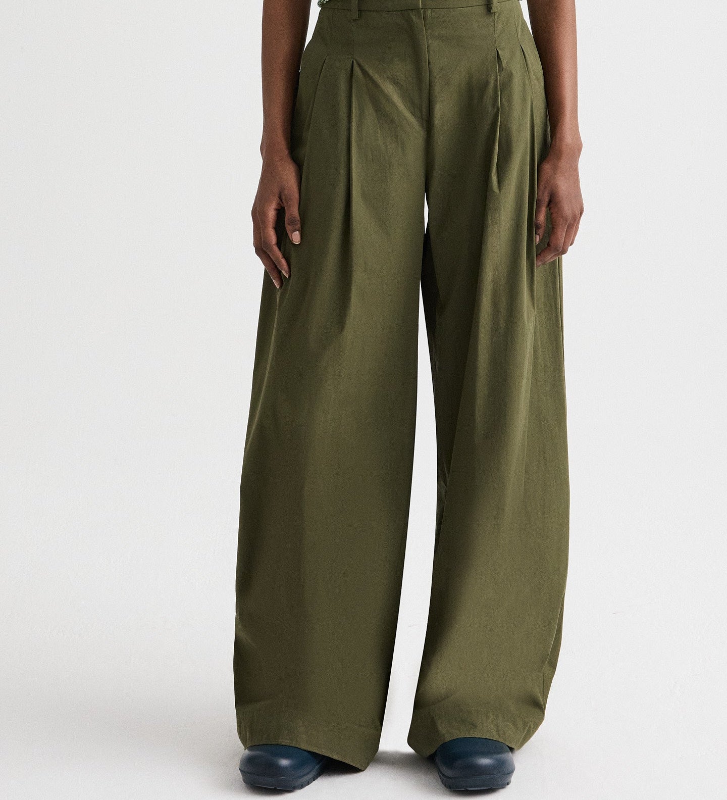 TWP - Next Didi Pant with Raw Hem in Vintage Washed Poplin