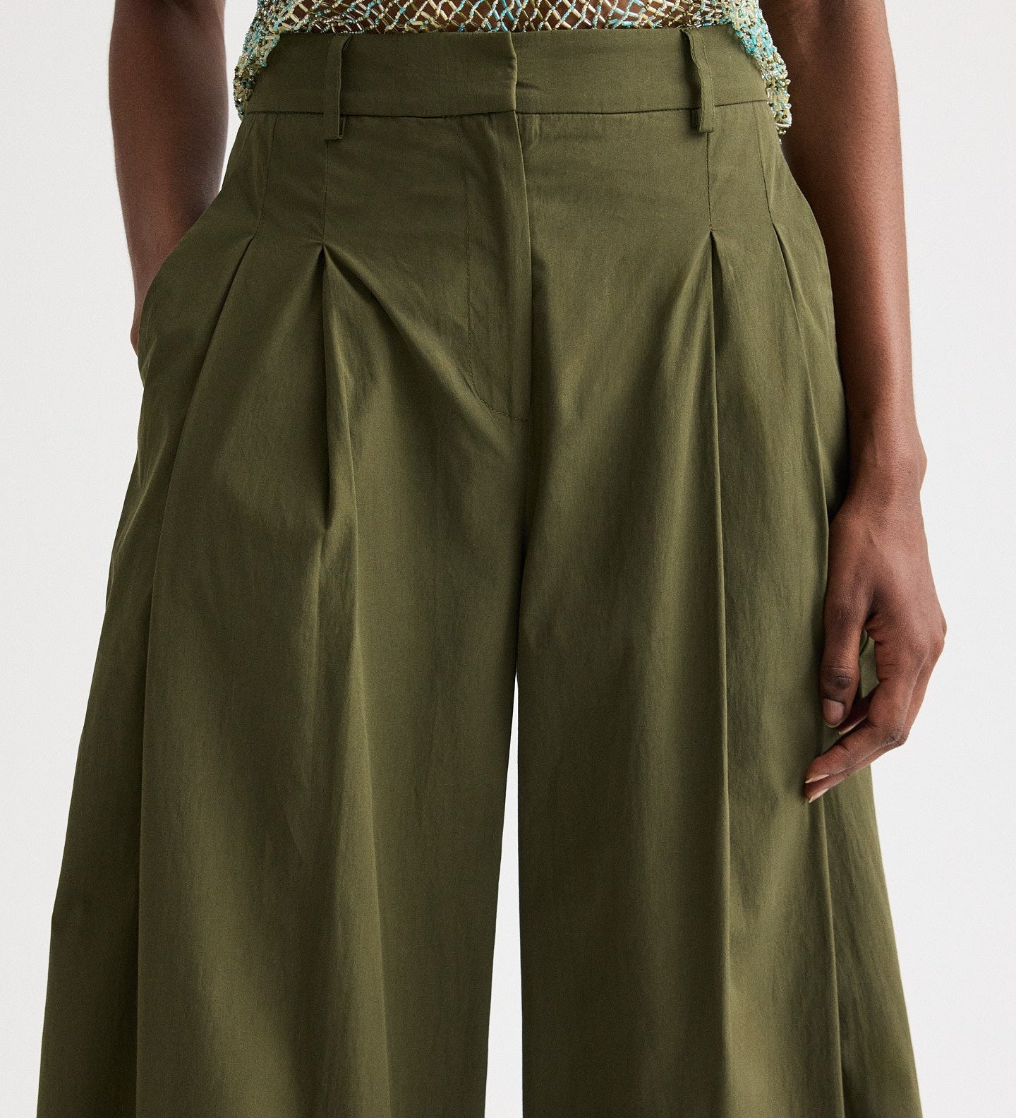 TWP - Next Didi Pant with Raw Hem in Vintage Washed Poplin