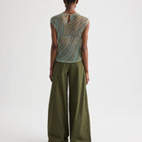 TWP - Next Didi Pant with Raw Hem in Vintage Washed Poplin