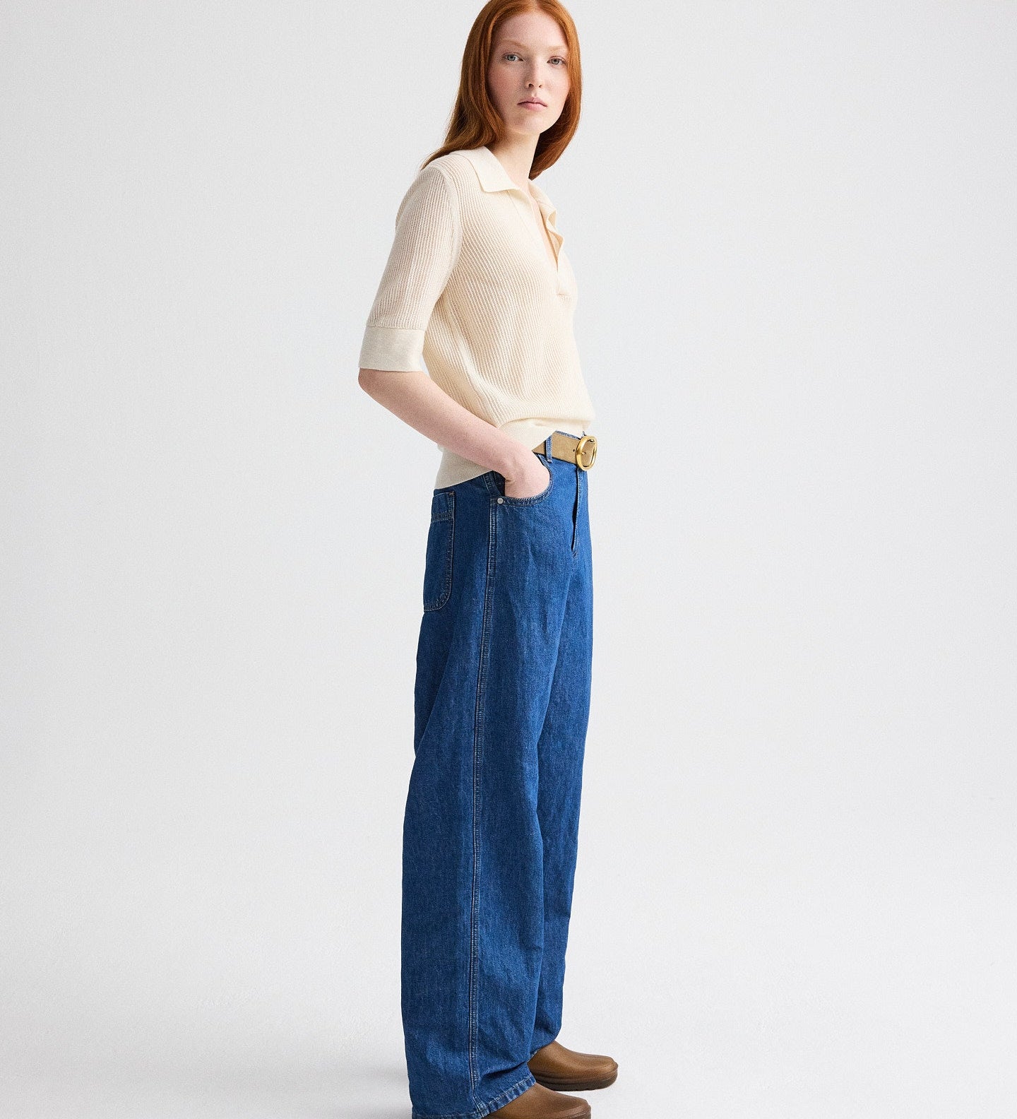 TWP - Easy Boy Jean in Linen Cotton Denim