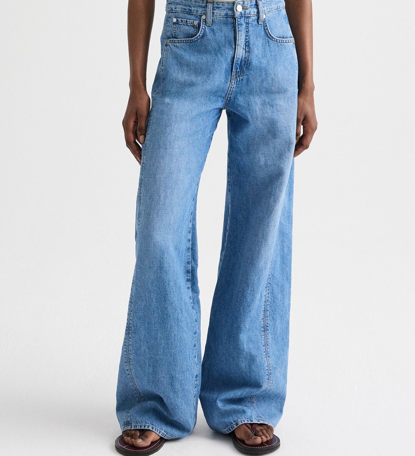 TWP - West 11th St. Jean in Linen Cotton Denim