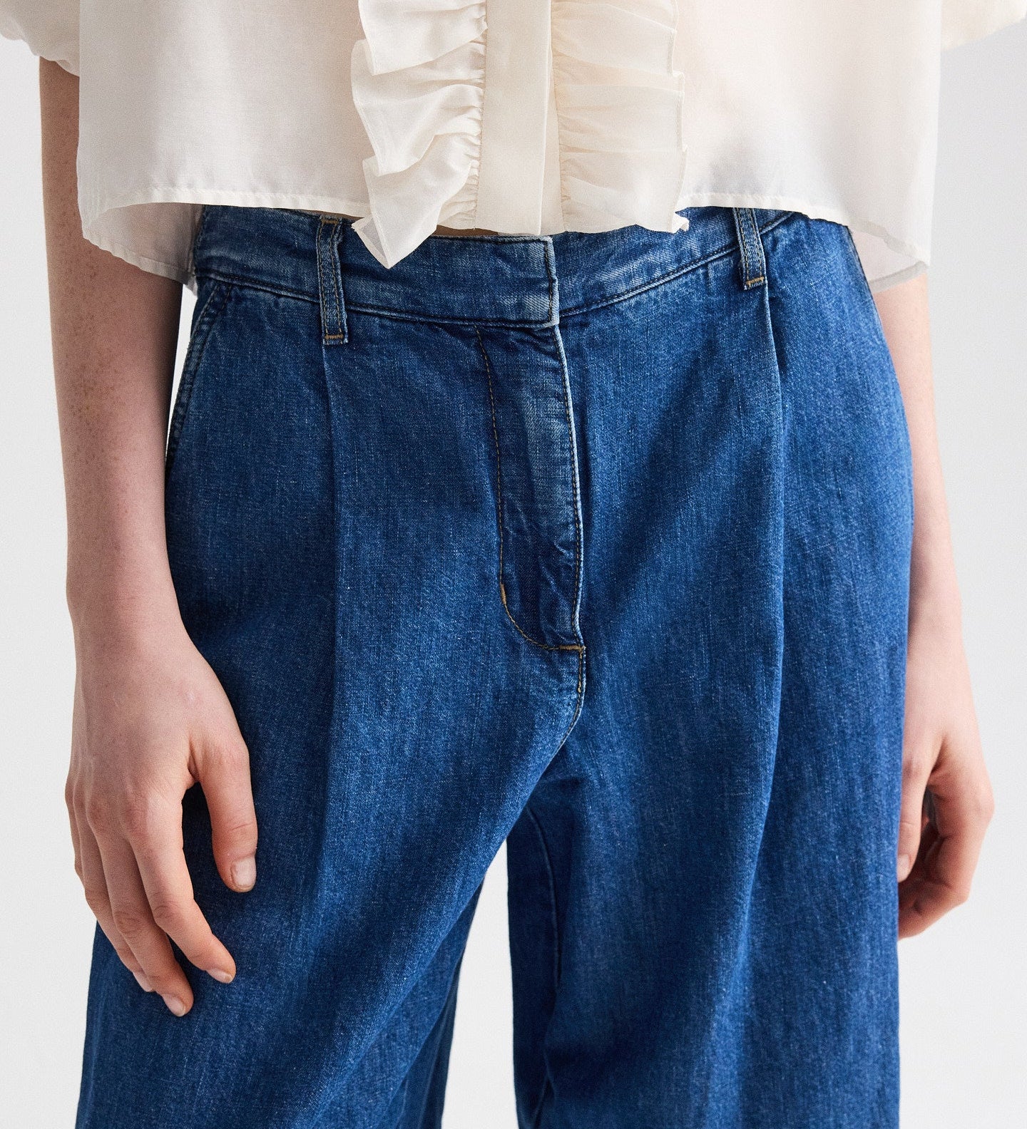 TWP - Hudson St Jean in Linen Cotton Denim
