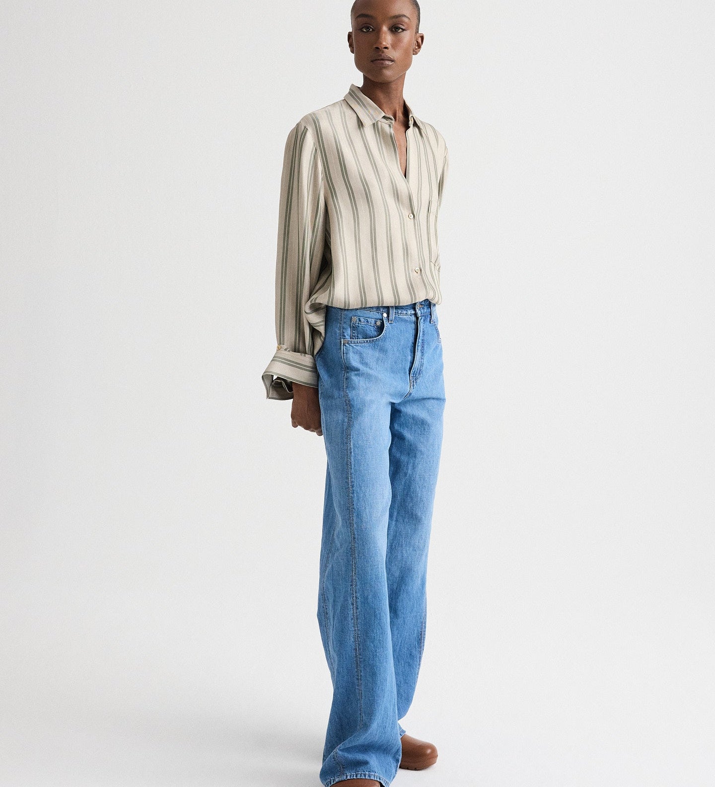 TWP - West 11th St. Jean in Linen Cotton Denim