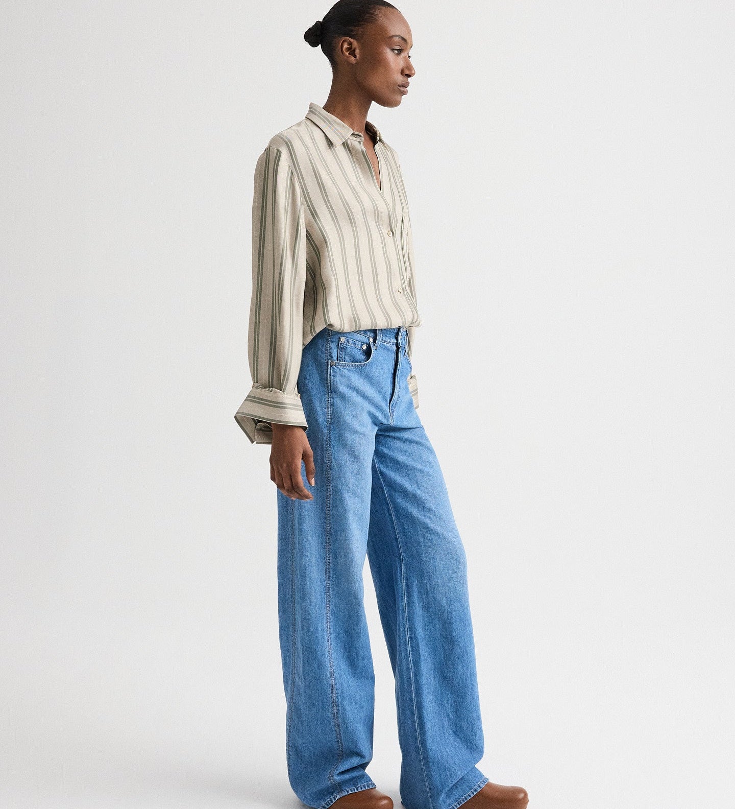 TWP - West 11th St. Jean in Linen Cotton Denim