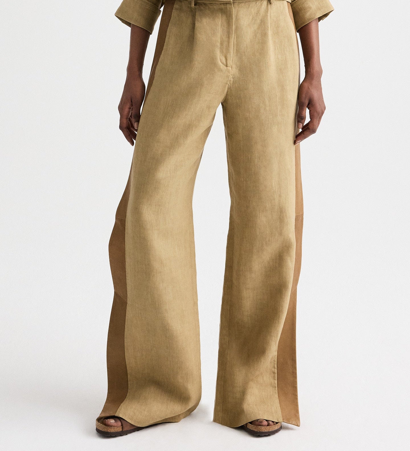 TWP - Slim A Pant with Lip Tux in Plain Weave Linen