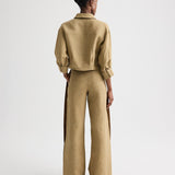 TWP - Slim A Pant with Lip Tux in Plain Weave Linen