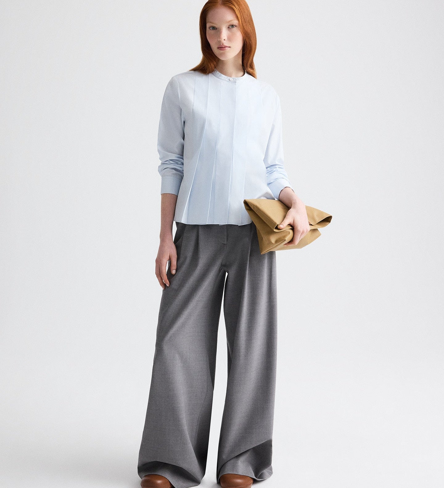 TWP - Close Call Top in Cotton Shirting