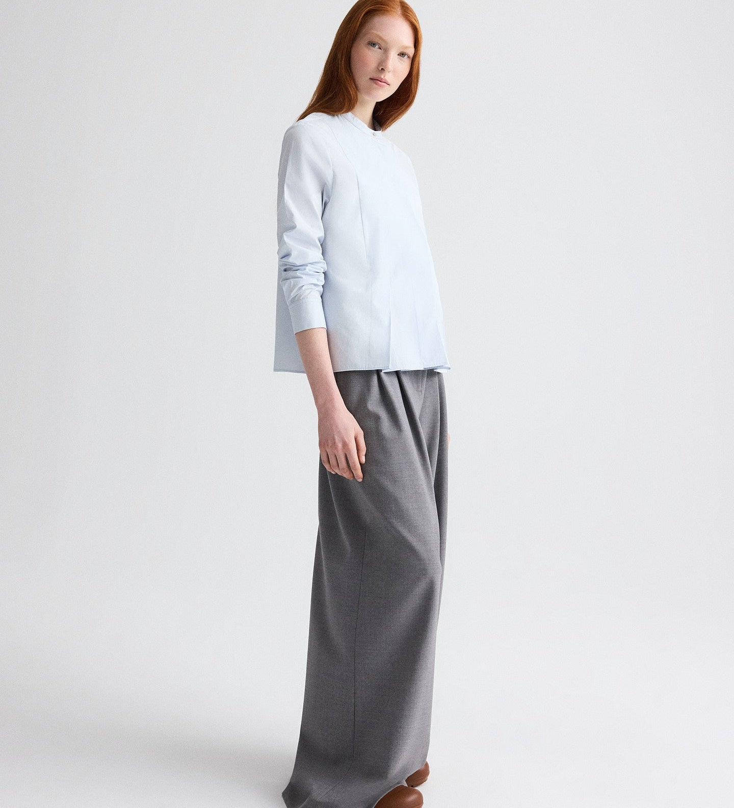 TWP - Close Call Top in Cotton Shirting