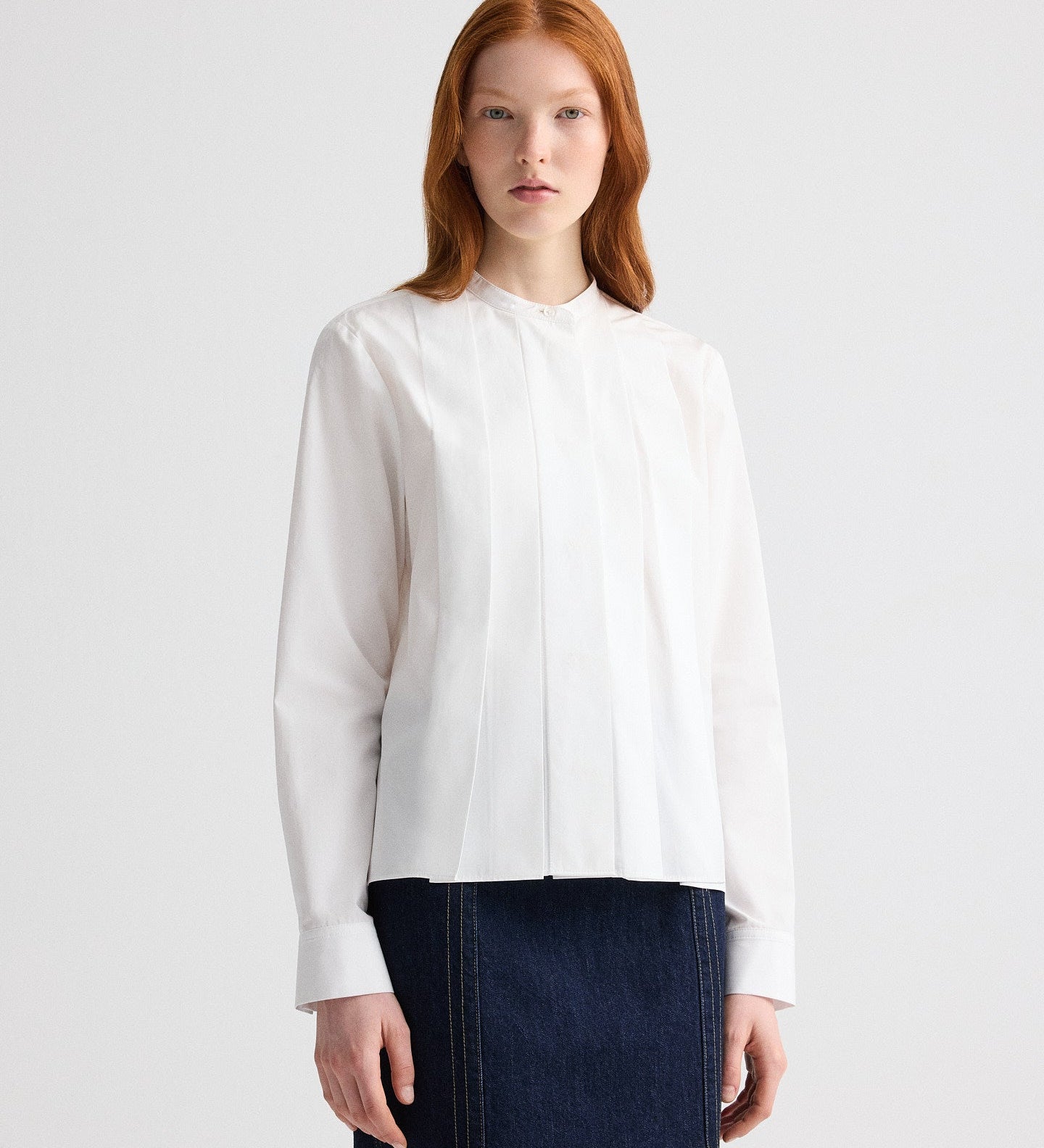 TWP - Close Call Top in Cotton Shirting