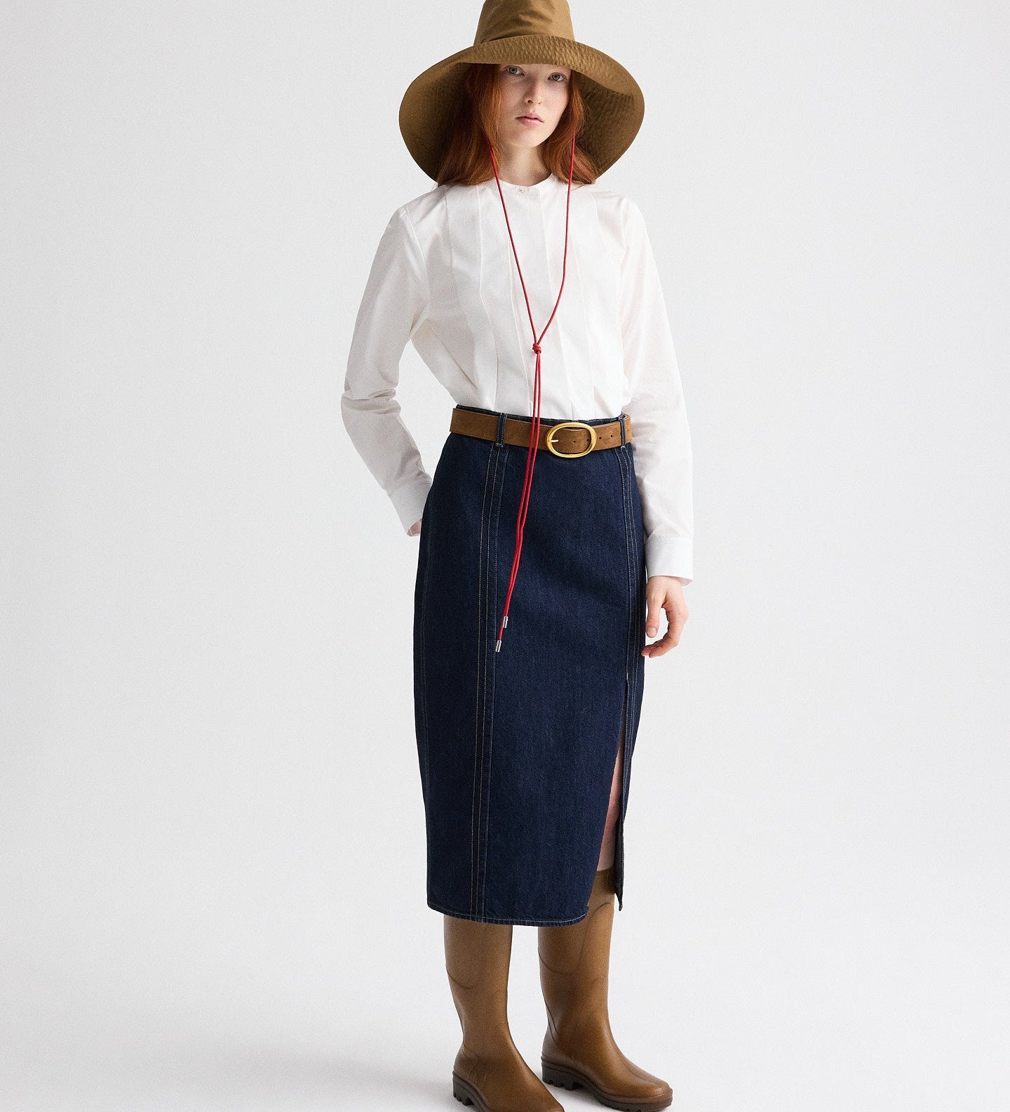 TWP - Close Call Top in Cotton Shirting