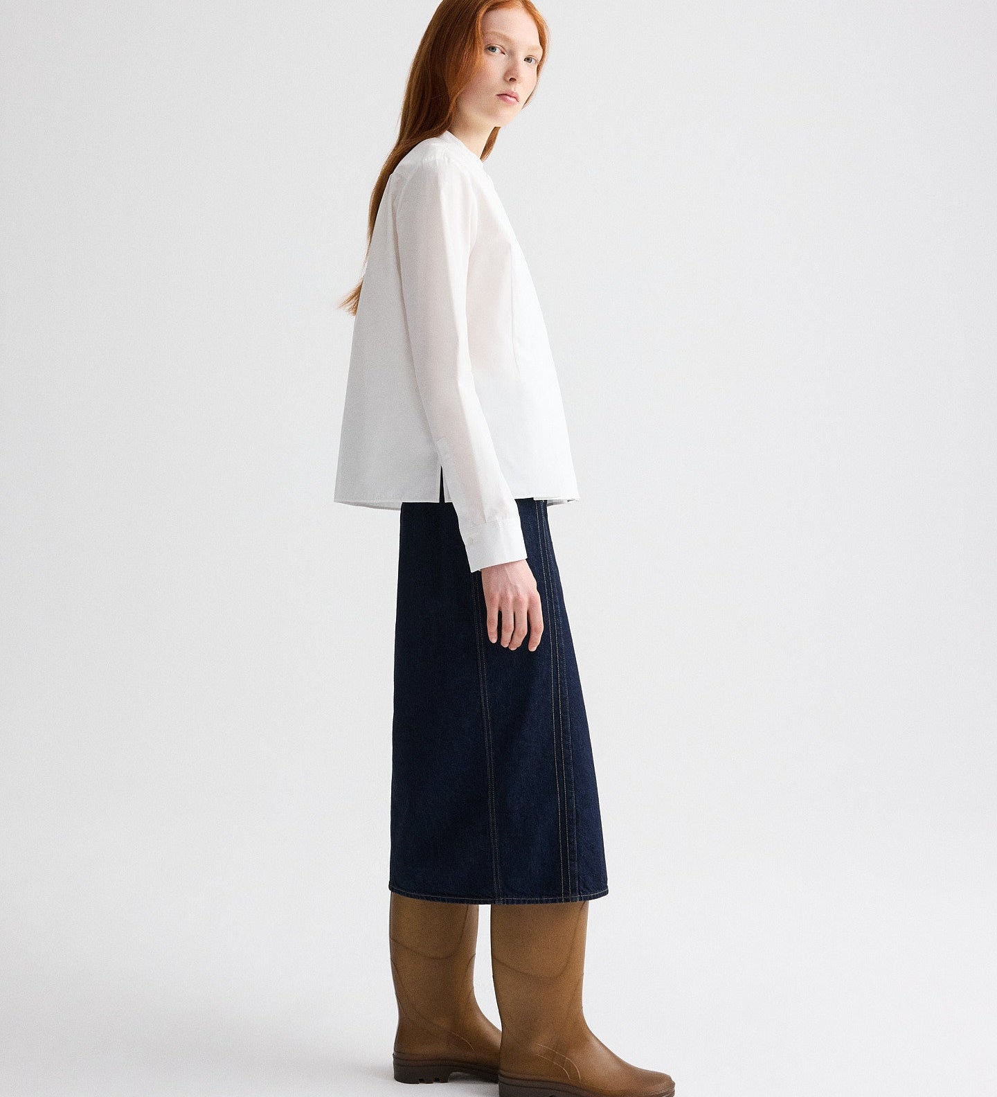 TWP - Close Call Top in Cotton Shirting