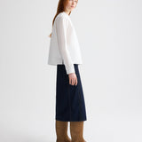 TWP - Close Call Top in Cotton Shirting